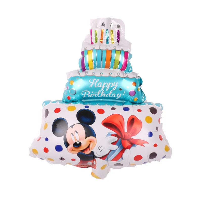 Disney Mickey Mouse Birthday Decor Baby Girl Favor Party Decor Diy Birthday Number Balloon Combination Baby Shower Gifts For Boy