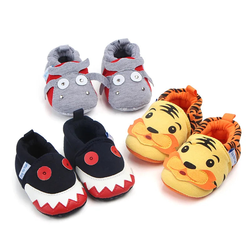 Cute Tiger Animal Baby Boy Shoes 0-18M Newborn Baby Crib Shoes Cotton Soft Sole Antiskid Toddler Infant Shoes Zapatos De Bebe