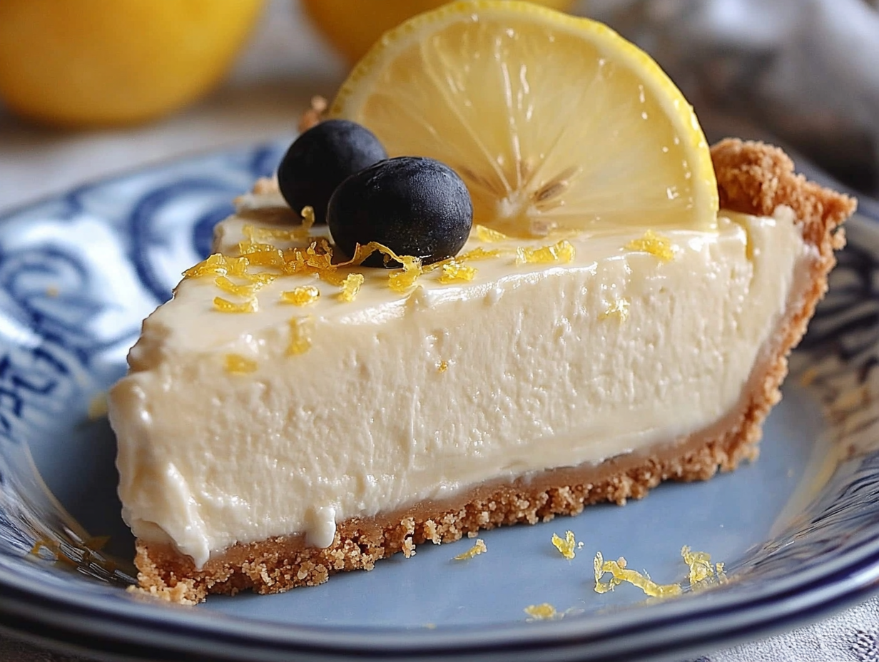 No-Bake Cream Cheese Lemonade Pie