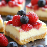 Summer Berry Cheesecake Bars