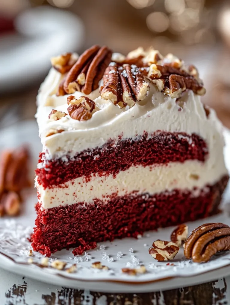 Indulge in the ultimate sweet treat with this Butter Pecan Red Velvet Cheesecake – a showstopper perfect for anniversaries, holidays, or a delightful Saturday afternoon! This recipe beautifully combines the rich flavors of red velvet cake, the creamy smoothness of cheesecake, and the crunch of caramelized pecans. The deep, red hue makes it a festive centerpiece that is bound to enchant your friends and family. A personal favorite for special occasions, this dessert embodies tradition with a twist, making every bite a celebration!