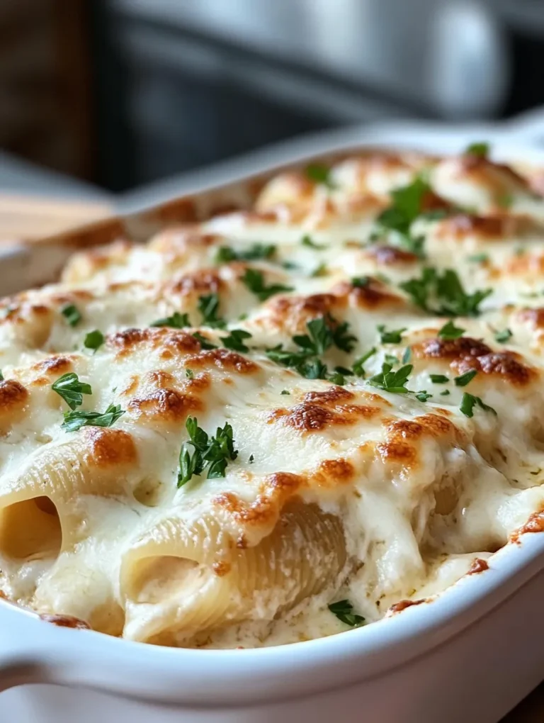 If you're on the hunt for a comforting, mouthwatering dish that combines creamy Alfredo sauce with tender chicken and cheesy goodness, look no further than Garlic Butter Chicken Alfredo Stuffed Shells! This luscious recipe captures the essence of Italian comfort food and will leave you craving more with every bite. Imagine large pasta shells bursting with a rich filling of shredded chicken, ricotta, and a hint of garlic butter, all baked to perfection under golden cheesy layers. Whether it's a family dinner or a gathering with friends, this dish is bound to impress!