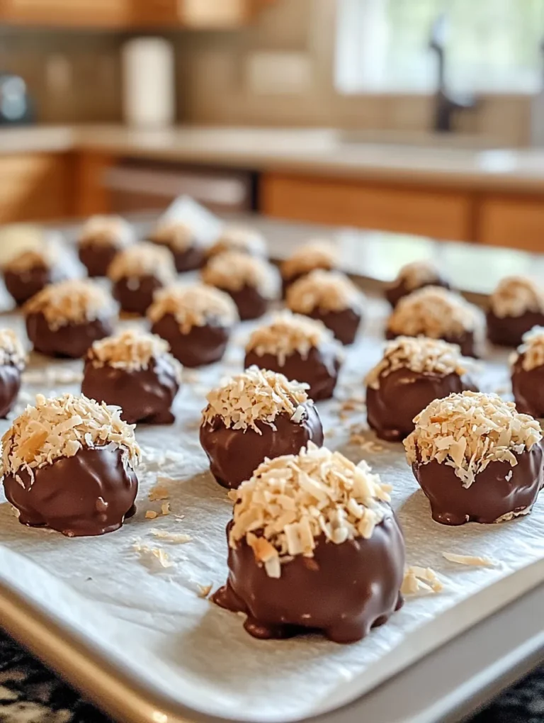 Imagine taking a bite of a soft, chocolate-covered treat that melts in your mouth, bursting with flavors of peanut butter and coconut. Martha Washington Candy Delights are just that! This delectable recipe captures the spirit of indulgence in every bite, making it a favorite among candy lovers. My grandmother often made these delights during holidays, and they hold a special place in my heart as a cherished family tradition. If you're looking for an easy yet impressive dessert that will leave everyone begging for more, this recipe is perfect!