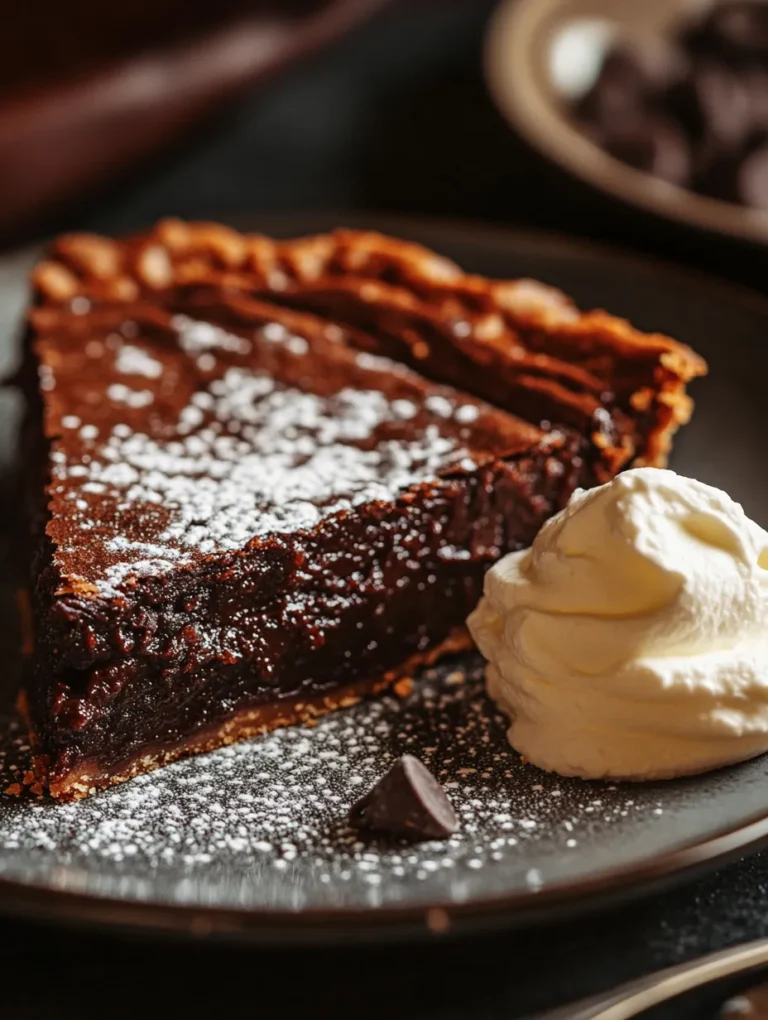 If you're craving a dessert that's both decadent and easy to prepare, look no further than this Fudgy Chocolate Brownie Pie! This scrumptious treat combines the gooey goodness of brownies with the elegance of a pie, making it a delightful choice for any occasion. Imagine cutting into a slice to reveal a rich, chocolatey center that melts in your mouth. It’s perfect for family gatherings, birthday parties, or simply treating yourself after a long day. Trust me, this dessert is bound to become a favorite!