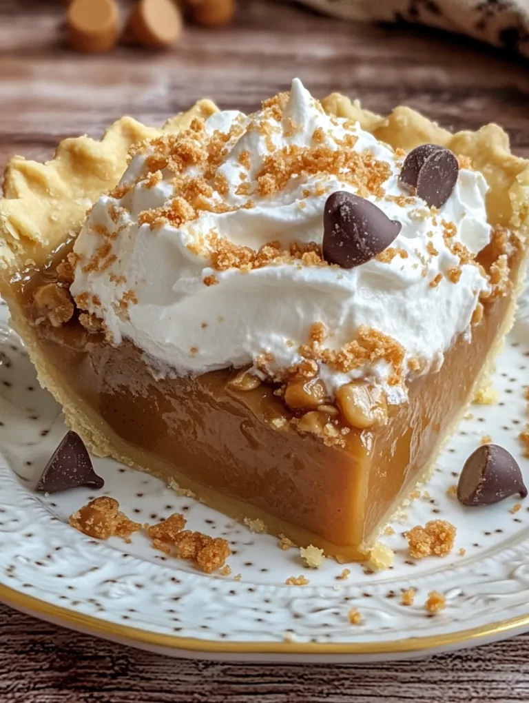 Imagine a dessert so creamy and sweet that each bite takes you back to childhood afternoons filled with warm smiles and laughter. Butterscotch Bliss Pie is that dessert! This luscious pie combines the rich flavors of brown sugar and vanilla to create a heavenly filling that sits atop a perfectly baked crust, topped with a fluffy layer of whipped cream. Whether it’s for a family gathering or a cozy dinner at home, this pie is a showstopper that’s sure to bring joy to your table.