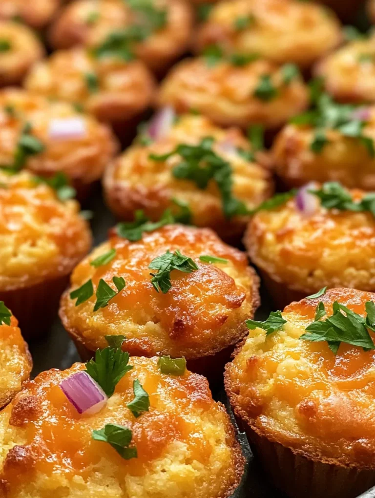 Are you ready to impress your friends and family with a dish that's not only delicious but also visually appealing? Look no further than Mini Deviled Crab Cornbread Muffins! These delightful little bites combine the sweet flavors of cornbread with succulent crab meat, creating a perfect fusion that’s both savory and satisfying. Ideal for parties, gatherings, or a cozy night in, this recipe is a guaranteed crowd-pleaser. What makes this particular dish so special is the way flavors meld harmoniously, making each muffin a burst of flavor with a hint of nostalgia for Southern comfort food.