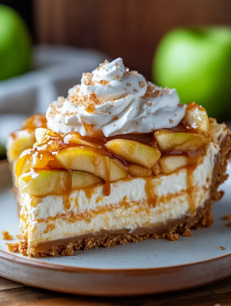 If you’re searching for a show-stopping dessert that combines the comforting flavors of apple pie with the creamy decadence of cheesecake, look no further than this Salted Caramel Apple Pie Cheesecake. With its buttery graham cracker crust, rich cheesecake filling, tender spiced apples, and a luxurious salted caramel sauce, this dessert is perfect for special occasions or just as a sweet indulgence any day of the week. Trust me, this cake will steal the show at your next gathering!