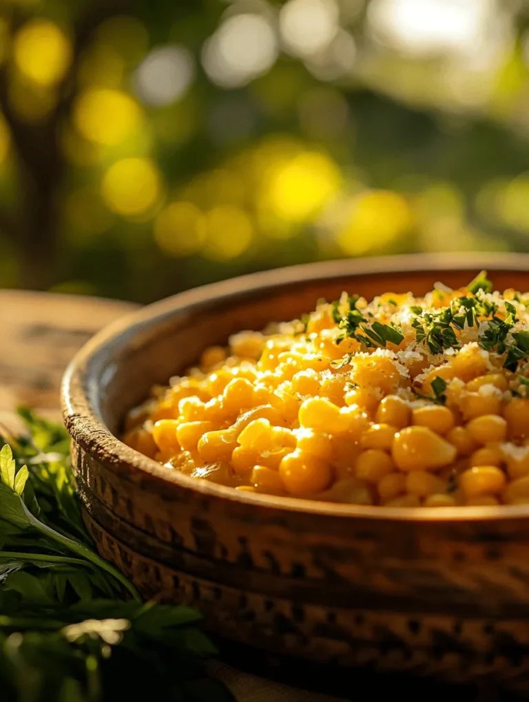 Picture this: a warm, bubbling corn casserole topped with a golden, crispy Parmesan crust that tempts you with its sweet aroma. This Honey-Glazed Corn Casserole is not just another side dish; it’s a celebration of flavors that brings both comfort and joy to any table. The sweet notes of honey envelop fresh corn, while the crunchy topping adds an irresistible texture. Whether it's a cozy family gathering or a festive holiday meal, this dish has a special place in my heart, reminding me of potluck dinners enjoyed with loved ones.