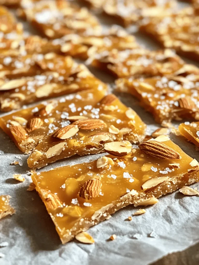 If you're searching for a delightful, crunchy confection that melts in your mouth, look no further than this Honey Almond Brittle! This sweet treat combines the natural sweetness of honey with the rich texture of toasted almonds, creating a snack that’s not just delicious but incredibly satisfying. Imagine breaking a piece of brittle, the brittle shattering into a million sweet, crunchy shards, each bite filled with a burst of flavor. This recipe holds a special place in many hearts—perhaps it’s a nostalgic treat from childhood, or a gourmet gift perfect for any occasion.