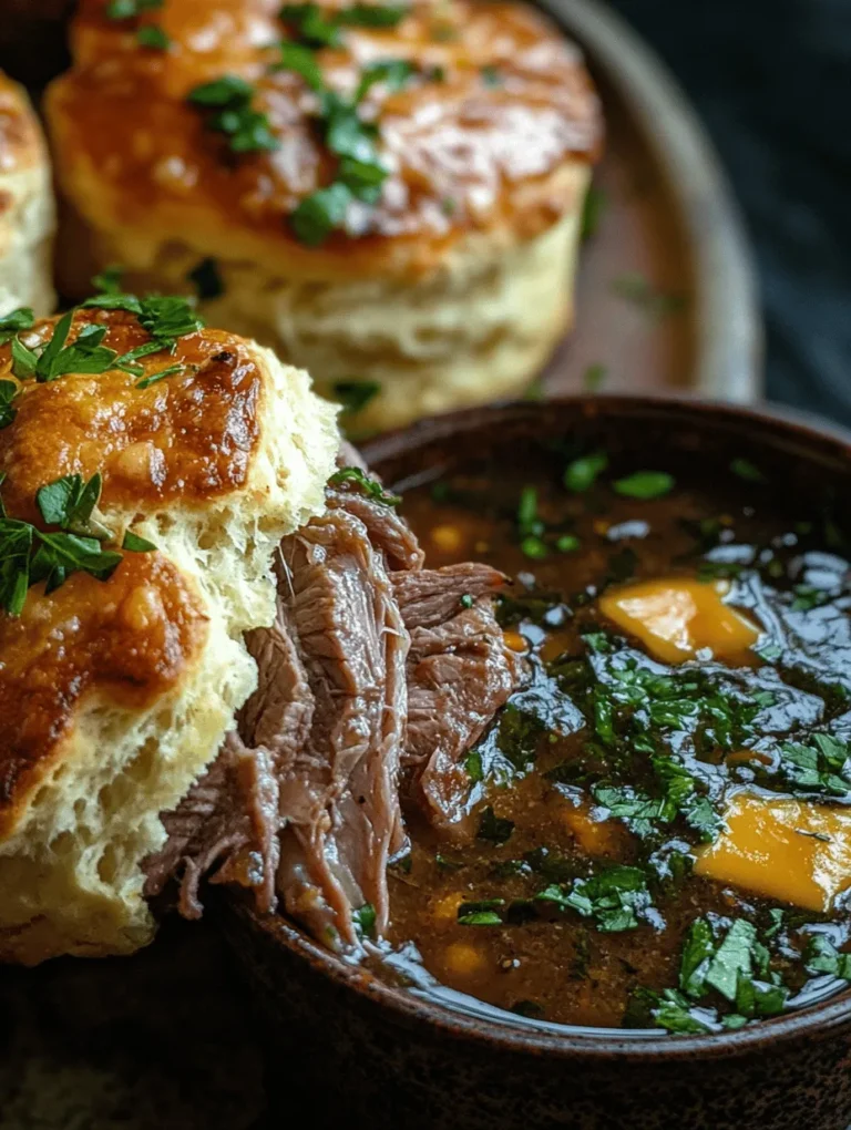 Imagine biting into a flaky biscuit oozing with warm, tender roast beef, perfectly complemented by savory gravy for dipping. This French Dip Biscuits recipe is not just a meal; it's an experience that combines comfort food with irresistible flavors. Whether you're hosting a weekend gathering or indulging in a cozy weeknight dinner, these biscuits are sure to steal the show!