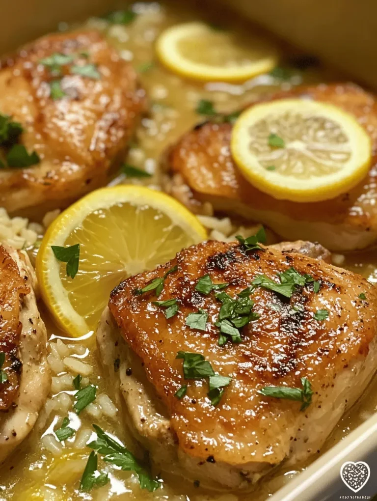 Imagine sitting down to a hearty dinner of One-Pot Lemon Herb Chicken and Rice, the aroma of satiny chicken thighs mingling with fragrant herbs and zesty lemon wafting through your kitchen. This dish easily becomes a weeknight favorite, offering a blissful balance of savory, tangy flavors with minimal cleanup. With tender chicken, perfectly cooked rice, and a hint of brightness from lemon, it's a one-pot wonder that satisfies both the taste buds and the soul.