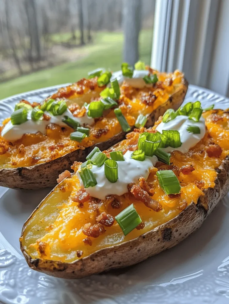 Are you ready for a mouthwatering, crunchy snack that takes comfort food to the next level? Loaded Bacon and Cheddar Potato Skins are not just tasty; they’re a beloved classic that combines crispy potato shells with gooey cheese, savory bacon, and cool sour cream. Perfect for game-day gatherings or a cozy movie night, these potato skins will be the star of your table. With a simple preparation process and easily customizable toppings, they’re guaranteed crowd-pleasers!