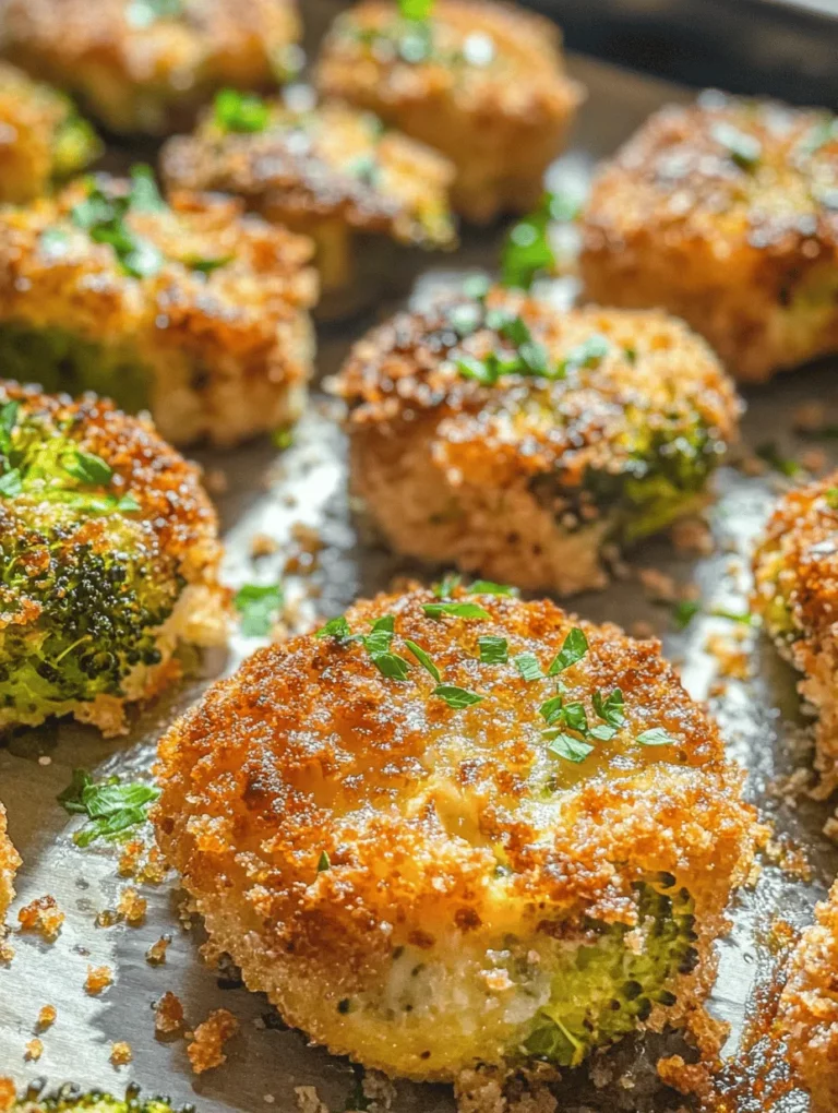 If you’re on the lookout for a delightful and nutritious snack or appetizer, Cheesy Broccoli Bites are an excellent choice. These bite-sized morsels are not only bursting with flavor but also packed with essential nutrients, making them a guilt-free indulgence. Whether you’re hosting a family gathering, planning a party, or simply want to elevate your meal with a healthy side dish, Cheesy Broccoli Bites fit seamlessly into any occasion. They’re a fantastic way to encourage vegetable consumption, especially for those who might be hesitant to indulge in greens.