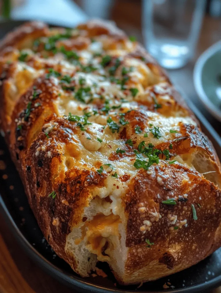 Imagine a warm, freshly-baked loaf of bread, golden on the outside and bursting with three kinds of melted cheese on the inside. This Three-Cheese Pull-Apart Bread is not just a treat for your taste buds; it’s an experience and a crowd-pleaser for any gathering! Perfect for game nights, parties, or just a cozy evening in, this dish redefines comfort food with its cheesy goodness. Just picture pulling apart those gooey strands of cheese – pure bliss!