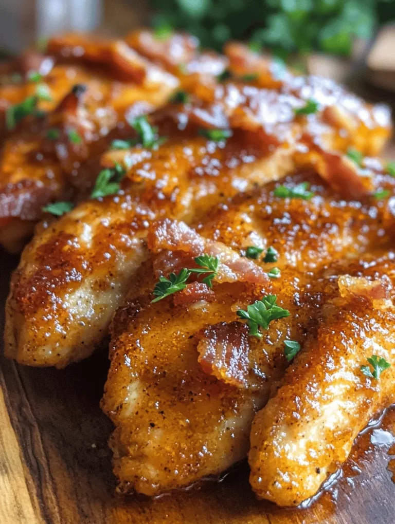 What makes Bacon Brown Sugar Chicken Tenders truly special is their unique flavor profile. Imagine tender, juicy chicken enveloped in a crispy, caramelized exterior that boasts the smoky richness of bacon and the deep, molasses-like sweetness of brown sugar. This dish is not just another chicken recipe; it’s a celebration of flavor that ignites the taste buds.