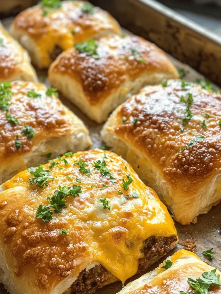 Imagine biting into a warm, buttery dough that encases a melty, cheesy beef filling, bursting with flavor! These Garlic Parmesan Cheeseburger Bombs are the ultimate comfort food that takes your classic burger experience to a whole new level. Perfect for parties, game days, or a cozy family dinner, these cheesy delights are incredibly easy to make and even more enjoyable to eat. With the savory combination of garlic, cheddar, and Parmesan, these bombs are bound to please everyone at the table!