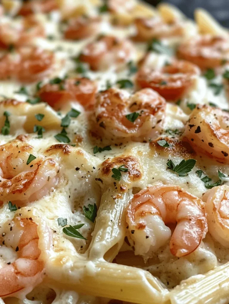 Indulging in a Creamy Garlic Shrimp Pasta Bake is like treating yourself to a warm hug on a plate! This luscious dish combines succulent shrimp, creamy sauce, and perfectly cooked pasta, making it the ultimate comfort food. Whether it’s a weeknight dinner or a cozy gathering with friends, this recipe is guaranteed to impress. With its rich flavors and inviting aroma, you’ll find yourself reaching for seconds!