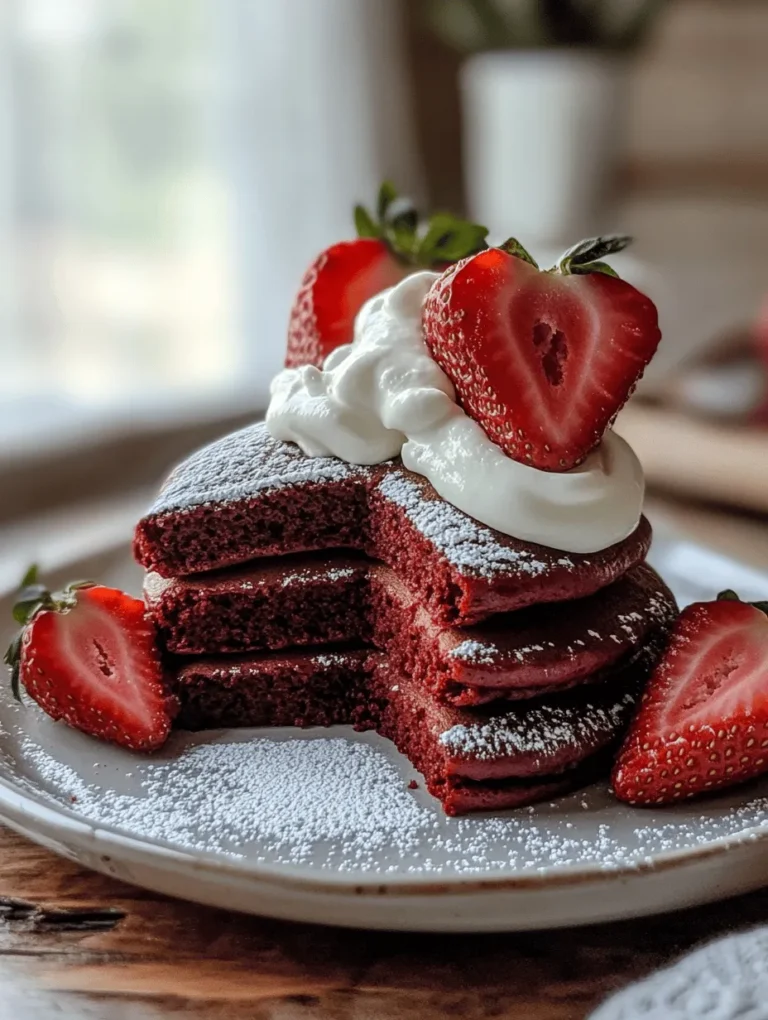 Imagine waking up to a plate of fluffy, heart-shaped red velvet pancakes drizzled with a cream cheese topping, perfect for showing your love on special occasions! This delightful recipe combines the lush taste of red velvet cake with the comforting appeal of pancakes, making them an ideal breakfast or brunch option to share with someone special. Whether it’s Valentine’s Day, an anniversary, or just a spontaneous celebration of love, these pancakes are sure to steal the show!