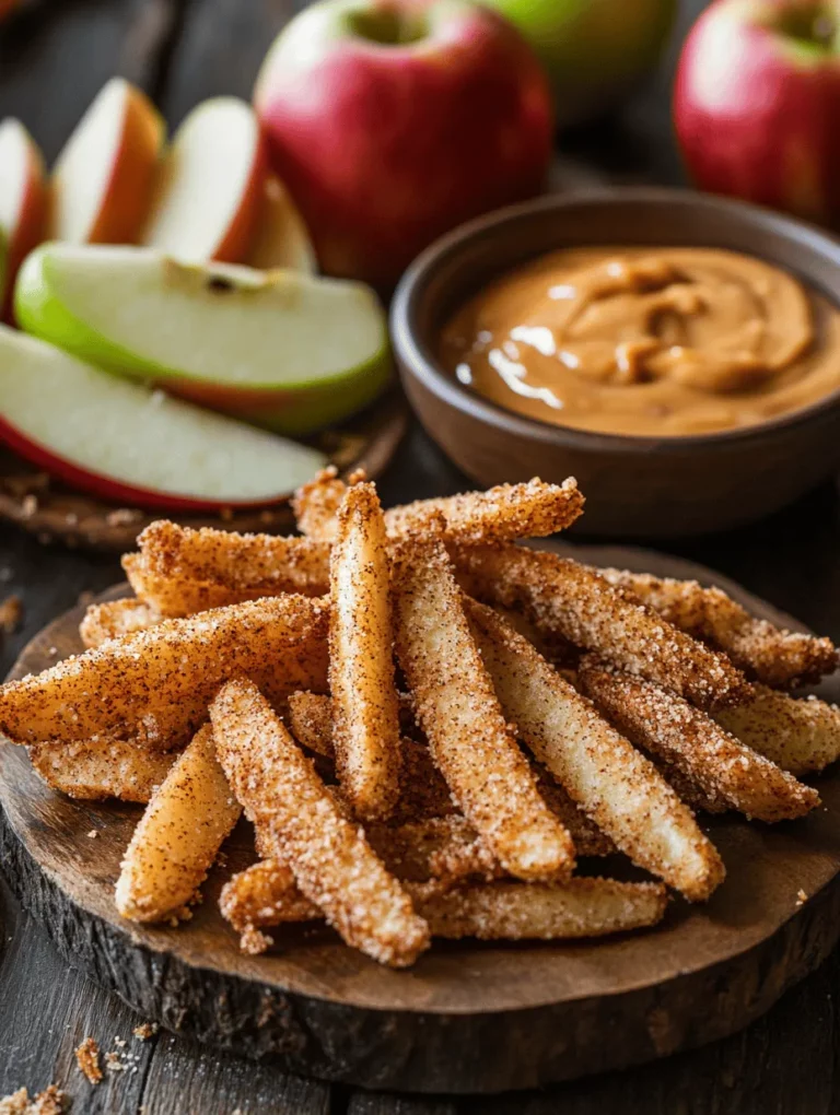 If you’re looking for a delightful twist on traditional apple dishes, then you’ve stumbled upon the perfect recipe: Crispy Apple Fries with Blissful Caramel Cream Dip! This fun and innovative take on a classic fruit transforms the humble apple into a crispy, golden snack that's sure to please both kids and adults alike. Imagine biting into a warm, crispy fry that bursts with the fresh flavor of apples, perfectly complemented by a rich and creamy caramel dip.