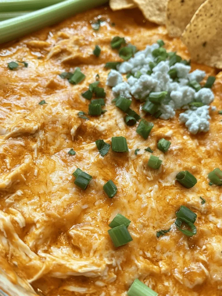 Are you ready to elevate your next gathering with a dish that will leave your guests begging for the recipe? Ultimate Party Buffalo Chicken Dip is a deliciously creamy mixture of shredded chicken, tangy buffalo sauce, and melty cheese, making it the perfect party starter. This dip is incredibly easy to prepare, yet packs a punch of flavor that is sure to impress. Whether you’re hosting a game day party, a family gathering, or just a cozy night in, this dip is a must-have!