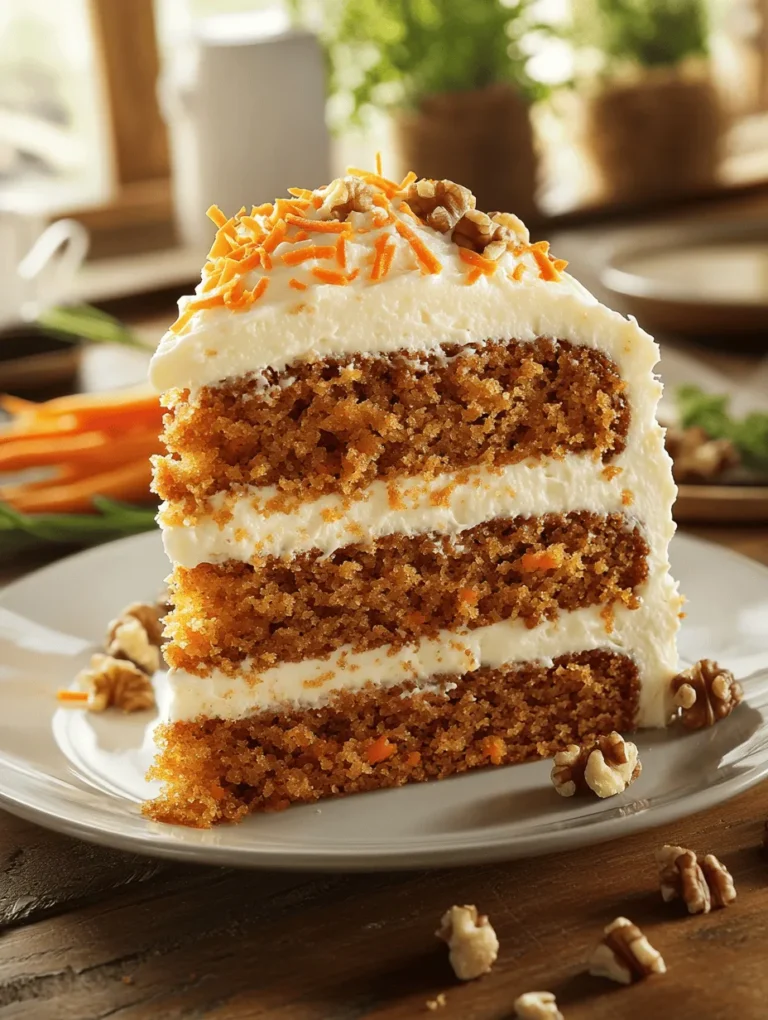 If you’re looking for a decadent dessert that whispers comfort and warmth, look no further than this Delightful Carrot Cake with Cream Cheese Frosting! With its moist texture, rich flavors, and velvety cream cheese frosting, this cake has become a beloved staple at gatherings, birthdays, and potlucks. Imagine biting into a slice filled with spices and the natural sweetness of carrots and pineapple—it’s a truly delightful treat. This recipe not only satisfies your sweet tooth, but it also celebrates the wholesome goodness of its ingredients!