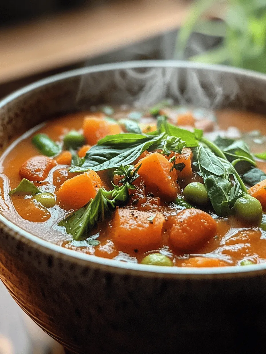 Warm up your chilly evenings with a bowl of this Hearty Vegan Minestrone Soup! Packed with a colorful array of vegetables, this soup is not only delicious but also incredibly filling. Whether you’re looking for an easy weeknight dinner or a nourishing meal to share with friends, this recipe is bound to impress. The medley of fresh produce and savory herbs creates a fragrant dish that's both comforting and wholesome, making it a vegetarian staple in many households.