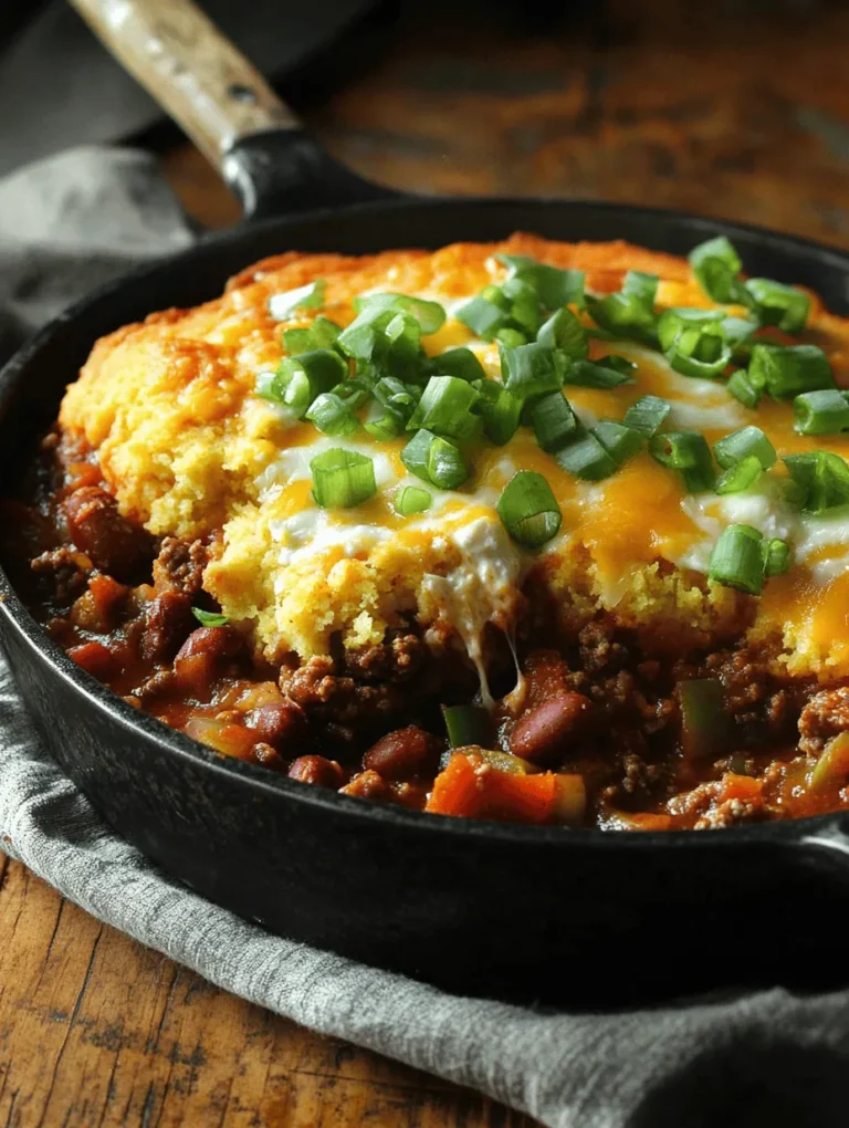 Imagine this: a steaming bowl of hearty chili topped with a golden, fluffy cornbread crown, tempting you with its rich aromas and vibrant colors. This Chili Delight with Cornbread Crown is not just a meal, it's an experience that warms the heart and satisfies the soul. Whether it's a blustery winter evening or a summer BBQ gathering, this dish brings everyone together. It’s a perfect blend of bold flavors and wholesome ingredients that will leave your taste buds dancing.