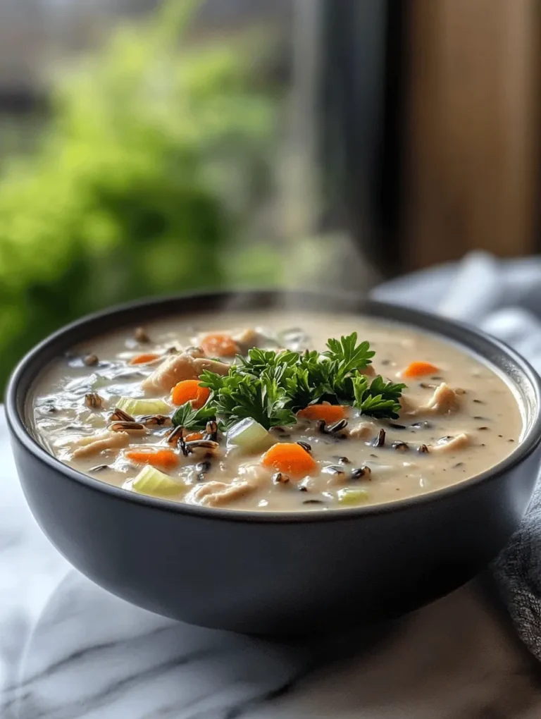 On a chilly day, nothing warms you up quite like a steaming bowl of creamy chicken and wild rice soup! This hearty dish is not just an explosion of flavors but also a delicious way to nourish your body. Imagine tender chicken simmered in a velvety broth with wild rice, veggies, and a touch of cream. This soup is perfect for family gatherings, cozy nights in, or even as a delightful meal prep option to enjoy throughout the week!