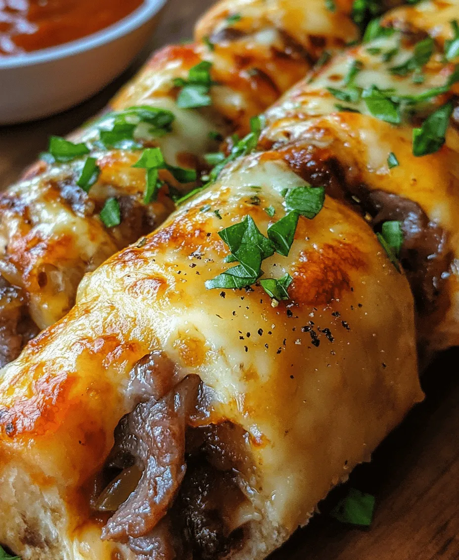 Imagine indulging in a delightful fusion of flavors and textures—tender steak, sautéed vegetables, and gooey melted cheese, all wrapped in crispy, golden-brown breadsticks. That’s the essence of Philly Cheesesteak Stuffed Cheesy Breadsticks. This recipe takes the beloved Philly cheesesteak sandwich and transforms it into a fun and shareable appetizer or main dish, perfect for gatherings, game days, or cozy family dinners.