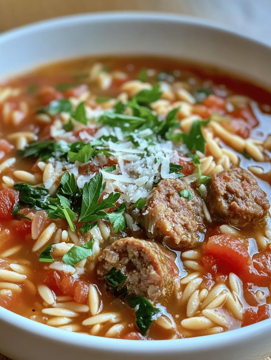 Imagine a steaming bowl of Italian Sausage Orzo Soup waiting for you after a long day. Rich, savory, and filled with vibrant vegetables, this delightful dish is not only a treat for the taste buds but also a warming hug for the soul. Whether it is a chilly evening or a cozy family gathering, this soup never fails to impress. With robust flavors and texture from the Italian sausage and orzo pasta, it’s a simple yet delicious meal that will quickly become a favorite in your household.