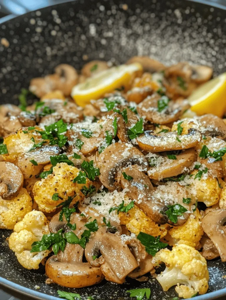 Looking for a delicious yet simple dish that bursts with flavor? Look no further than this Savory Garlic Mushrooms and Cauliflower Skillet! This recipe combines the earthy richness of mushrooms with the satisfying crunch of cauliflower, all beautifully enhanced by aromatic garlic. Whether you’re a vegetable enthusiast or just looking for a side dish to steal the spotlight, this skillet dish is sure to become a favorite at your dining table.