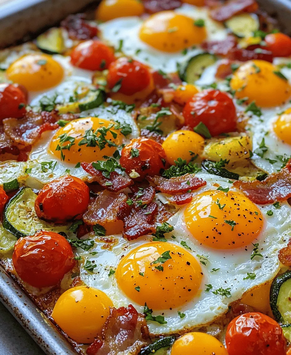 Imagine waking up to the aroma of crispy bacon, fresh vegetables, and savory cheese wafting through your kitchen. The Hearty Sheet Pan Breakfast Bake captures this essence, making it an appealing option for families and individuals alike. Its comforting nature comes from the mix of familiar ingredients that evoke feelings of warmth and satisfaction.