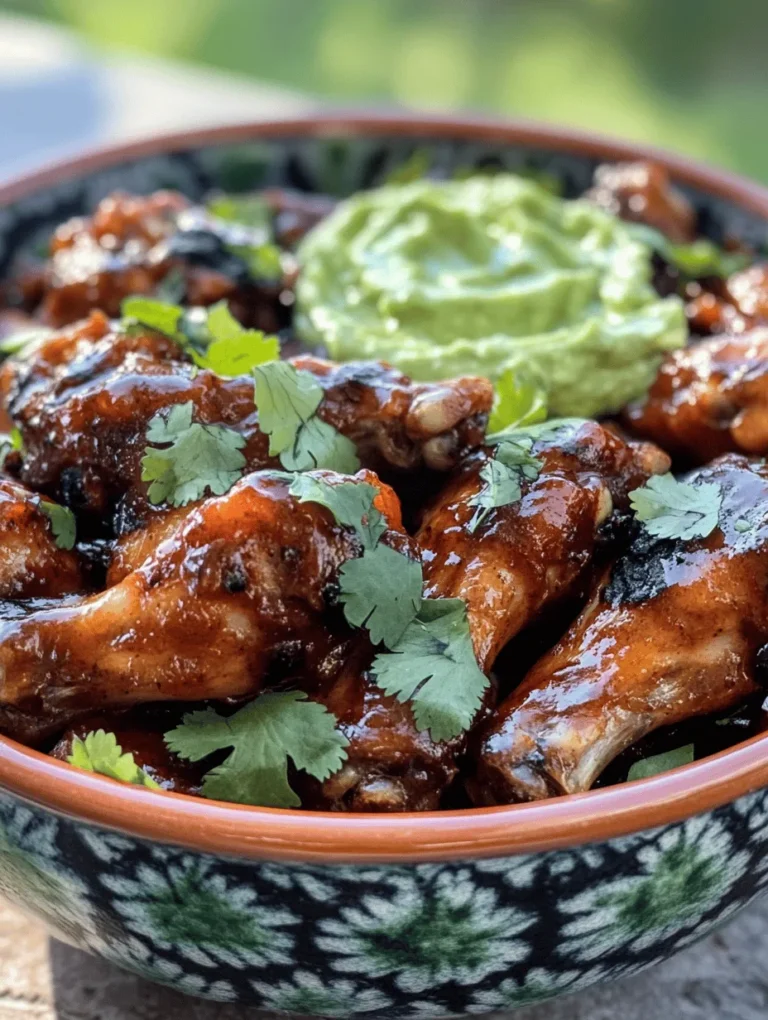 Get your taste buds ready for an unforgettable culinary experience with these Smoky Honey Lime BBQ Wings paired perfectly with a creamy Avocado Ranch Dip! Whether you're hosting a get-together or having a casual night in, these wings are not just an appetizer, they are a mouthwatering centerpiece that will have everyone raving. The right balance of sweetness from honey, zesty lime, and smokiness from paprika creates a flavor explosion that is undeniably unique. Trust me, you won’t be able to stop at just one!