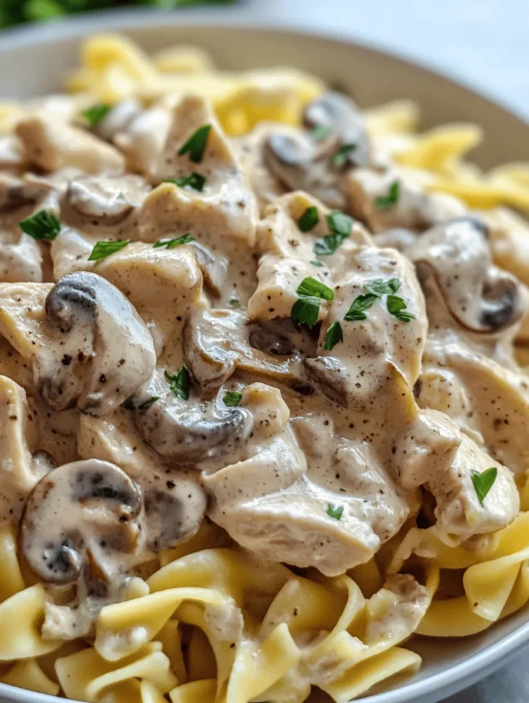 If you’re searching for a comforting, rich dish that feels like a warm hug after a long day, look no further than Chicken Stroganoff. This delightful meal combines tender chicken, savory mushrooms, and a creamy sauce that's simply irresistible. While the classic version of Stroganoff typically features beef, our Creamy Chicken Stroganoff Delight offers a lighter take without sacrificing flavor or satisfaction. Ideal for busy families, novice home cooks, or anyone who loves a quick yet delicious meal, this recipe is sure to become a staple in your home.