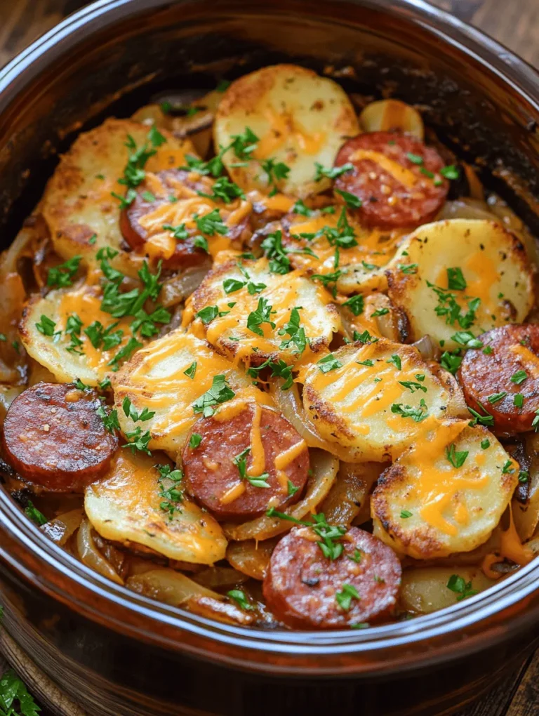 Imagine a dish that brings comfort, warmth, and that delightful blend of flavors together in one single pot. Crockpot Pierogi Casserole with Kielbasa is precisely that! This dish is perfect for busy weeknights or cozy gatherings with family and friends. The savory combination of potato and cheese pierogi, savory kielbasa, and melty cheese creates a mouthwatering experience that you simply can't resist. Growing up, my grandmother made a similar dish every winter, filling the house with delicious aromas. This casserole captures that same nostalgic feeling and is sure to become a treasured recipe in your home as well!