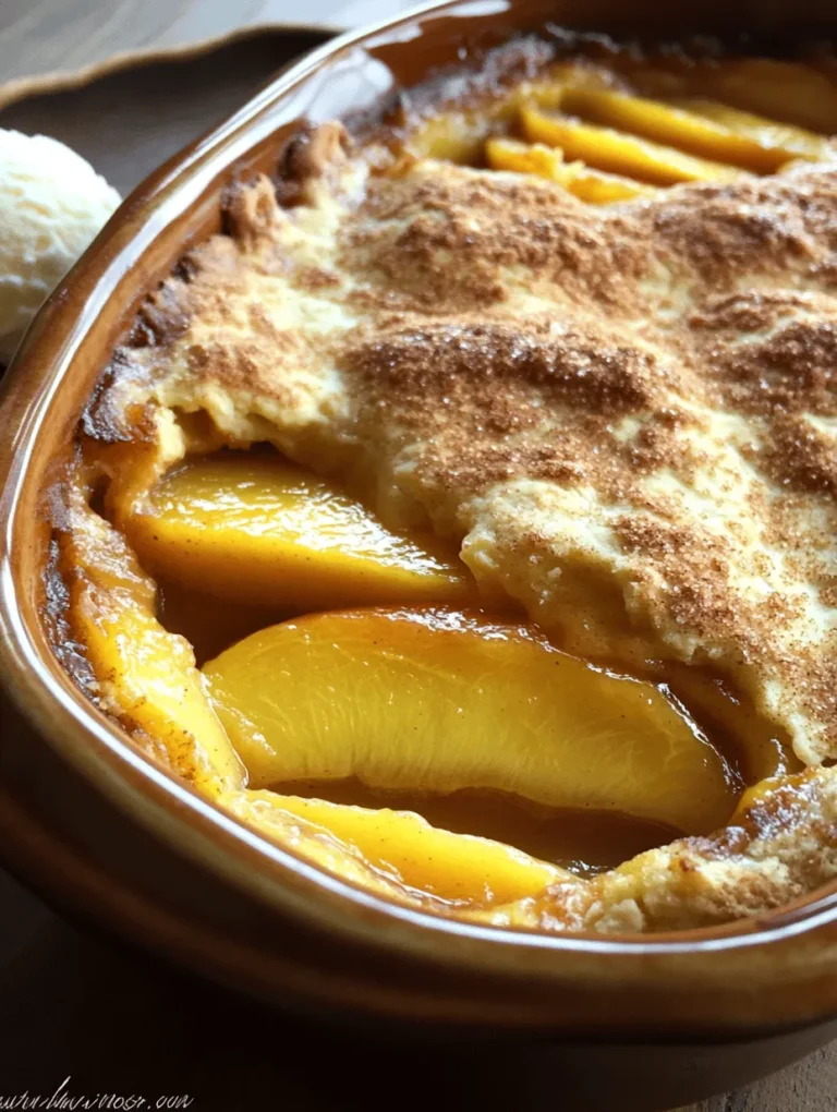 Imagine a warm, bubbling dish straight from the oven, tantalizing your senses with the sweet aroma of fresh peaches and a delightful touch of cinnamon. Southern Peach Cobbler with Cinnamon Streusel is not only a classic dessert but a symbol of joy during gatherings and family meals. What sets this recipe apart is its heavenly combination of juicy peaches topped with a crunchy streusel that transforms simple ingredients into a mouthwatering sensation. Whether it’s a summer picnic or a cozy family dinner, this peach cobbler will surely steal the show!