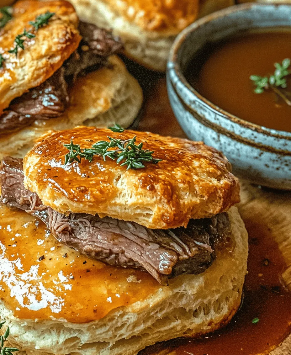 To fully appreciate the French Dip Biscuits, it's essential to understand their origins. The French dip sandwich, believed to have originated in Los Angeles in the early 20th century, features thinly sliced roast beef on a crusty roll, served with a side of savory au jus for dipping. This combination of tender meat and flavorful broth has made it a favorite among food enthusiasts.