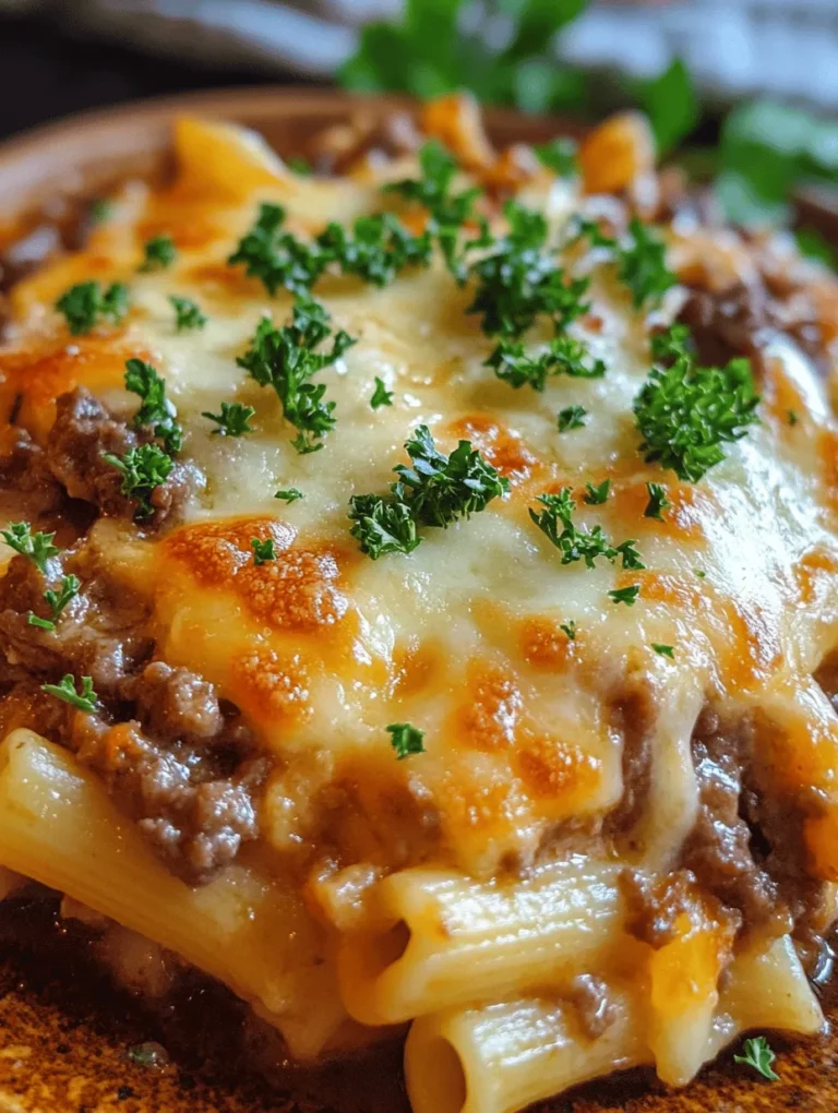 When it comes to comfort food, few dishes can rival the warm embrace of cheesy pasta. Whether it's a cozy family dinner or a gathering with friends, cheesy penne with garlic butter ground beef stands out as a dish that satisfies both hunger and nostalgia. This recipe combines the robust flavors of ground beef and the rich creaminess of cheese, creating a symphony of taste that resonates with pasta lovers everywhere.