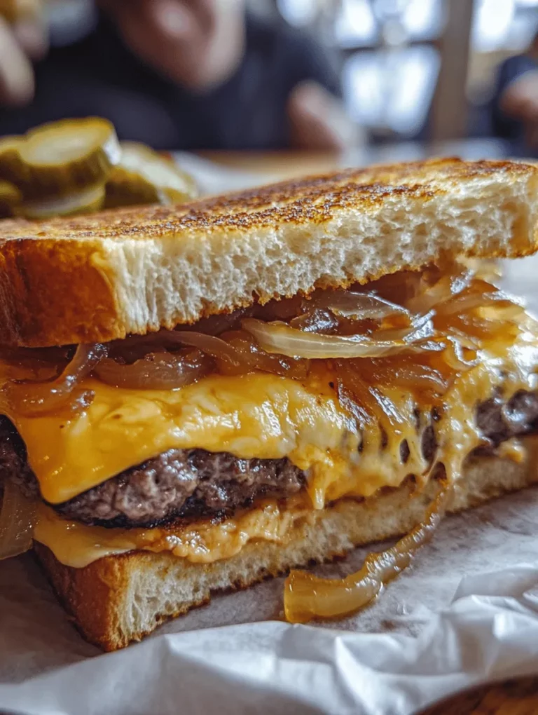 The Patty Melt is a beloved staple of American comfort food, known for its delightful combination of juicy beef, sweet caramelized onions, and gooey melted cheese, all sandwiched between two slices of crispy rye bread. It’s a dish that evokes nostalgia, often reminding people of diner meals and family gatherings. The simplicity of its ingredients belies the depth of flavor and satisfaction it brings, making it an enduring favorite across generations.