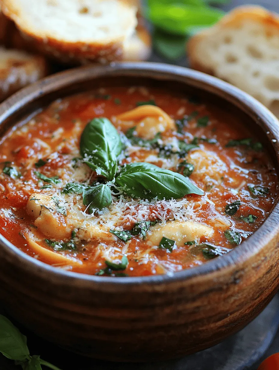 If you're craving a warm, comforting dish that warms the soul, look no further than Creamy Tomato Basil Tortellini Soup! This delightful soup is a delicious combination of rich tomato flavor, creamy texture, and tender tortellini, making it a perfect dish for any occasion. Whether it’s a chilly night or a busy weeknight dinner, this soup can be whipped up in no time. A close friend introduced me to this recipe during a potluck, and it has become a staple in our household ever since. The medley of flavors and textures will leave you feeling satisfied and cozy!