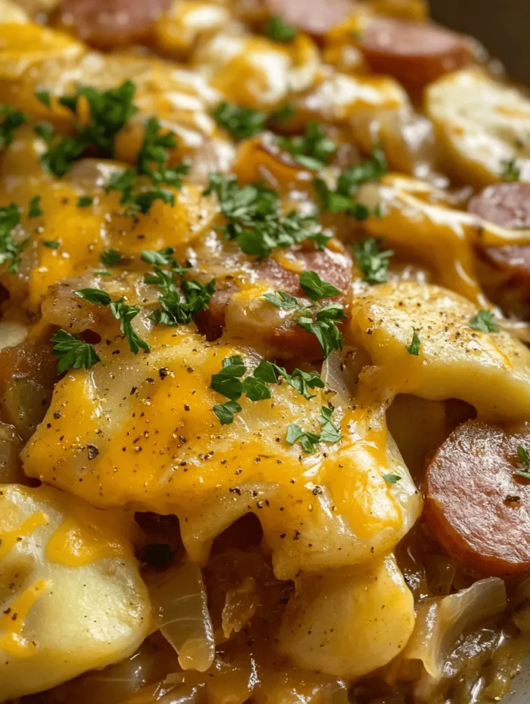 Picture a cozy night in, with the aroma of melting cheese, savory sausage, and tangy sauerkraut wafting through your home. That’s the magic of this Comforting Crockpot Pierogi Casserole with Kielbasa! This dish is a delightful blend of doughy pierogi, hearty kielbasa, and creamy textures that captures the essence of comfort food like no other. Whether you're enjoying it on a chilly evening or serving it at a family gathering, this casserole is sure to warm your heart and satisfy your taste buds.