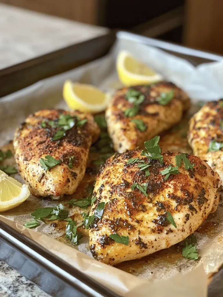 Imagine a succulent chicken breast infused with the aromas of fresh herbs, garlic, and a hint of smoky paprika, baked to perfection in your very own oven. This Oven-Baked Herb-Infused Chicken Breast is not just a meal; it's a sensory experience that brings comfort and joy to your dinner table. Whether you're preparing a weeknight meal or hosting a gathering, this easy yet flavorful dish will surely impress your family and friends.