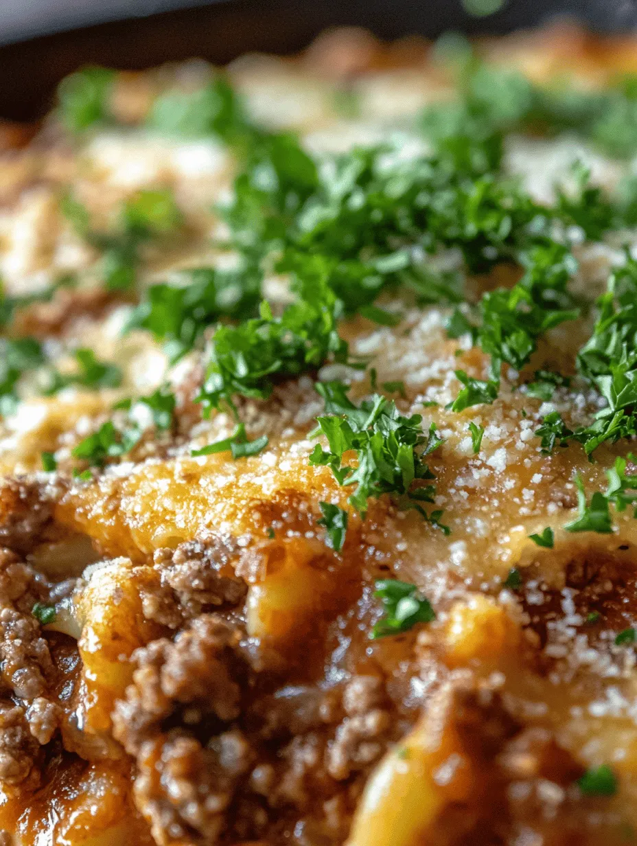 Imagine a dish that warms your heart and fills your home with delightful aromas, the Beef Lombardi Casserole is just that! This dish combines ground beef, tender elbow macaroni, tangy tomatoes, and gooey melted cheese into a comforting casserole that’s perfect for family dinners or gatherings. It's a recipe passed through generations, each bite offering rich flavors and a satisfying texture. Whether you’re looking for a quick weeknight meal or a taste of nostalgia, this casserole is bound to become a new favorite.