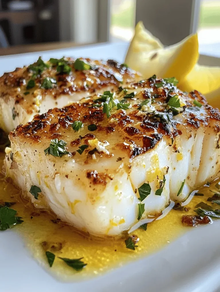 Imagine a dish that encapsulates the fresh taste of the ocean with a zesty lemon twist and rich buttery flavor. That’s precisely what you get with this Perfecting Lemon Butter Sautéed Cod! This delightful dish is not just a feast for your taste buds but a quick and elegant way to impress guests. With a perfect balance of brightness from lemon and richness from butter, this recipe is sure to become a staple in your household.