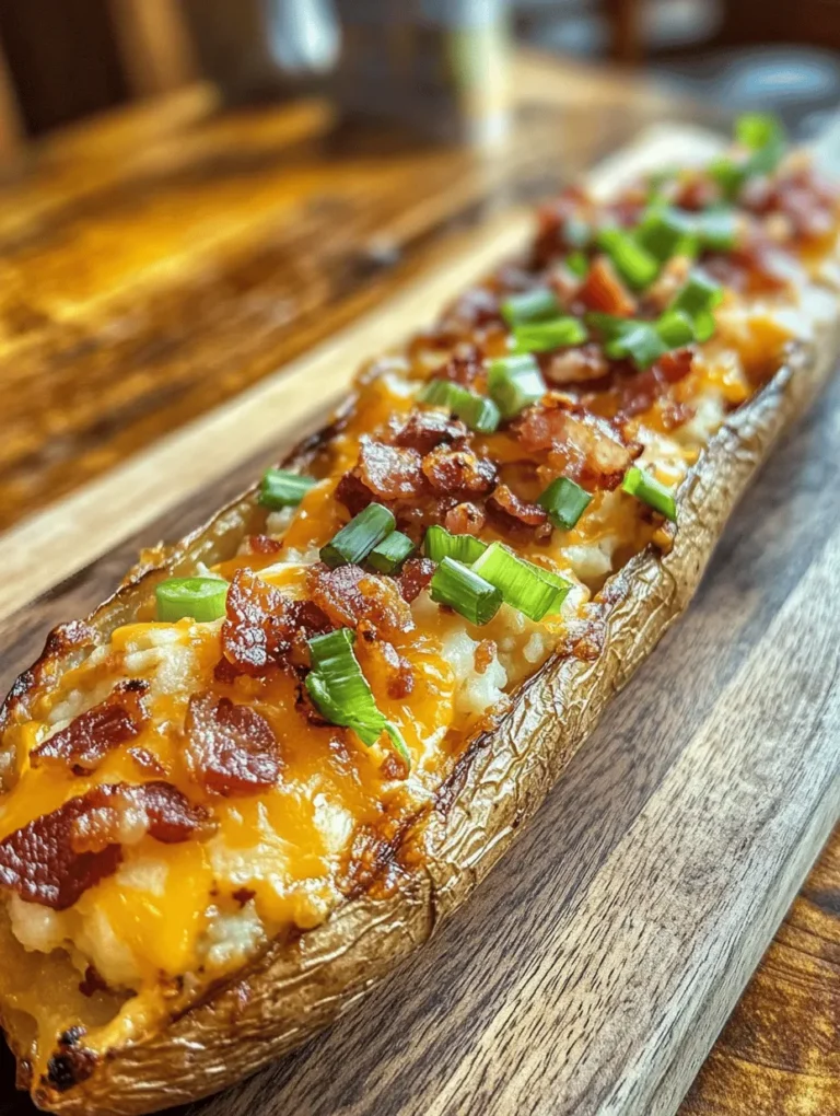 If you’re on the lookout for a crowd-pleasing appetizer that’s ideal for game nights or family gatherings, look no further than these Cheesy Bacon Potato Skins! Crispy on the outside, loaded with creamy fillings, and topped with savory bacon and gooey cheese, they are a guaranteed hit. Picture this: perfectly baked russet potato halves filled with a rich mixture of mashed potato, garlic, onions, and all the delicious toppings you can imagine. Trust me; there’s a reason why these delectable bites are so popular!