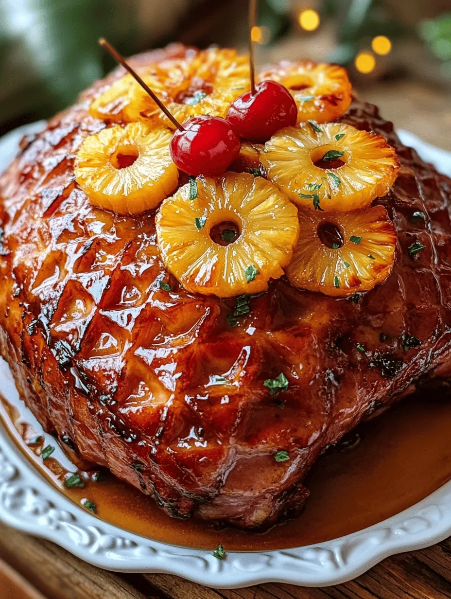 Honey glazed ham with pineapple rings is a classic dish that graces the tables of countless holiday gatherings, family reunions, and festive celebrations. This dish holds a special place in many hearts, bringing together the rich flavors of sweet and savory in a way that elevates any meal. The combination of succulent ham, luscious honey, and tangy pineapple creates an irresistible glaze that not only enhances the flavor of the meat but also adds a beautiful presentation to your table.