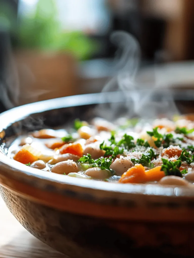 Imagine a warm bowl of Hearty Tuscan White Bean Soup, brimming with fresh vegetables, robust beans, and aromatic herbs. This comforting dish not only warms the soul but also provides a nutritious boost. Perfect for chilly days or casual family dinners, it's an easy recipe that appeals to both plant-based eaters and meat lovers alike. In my kitchen, this soup has become a regular hero—its rich, velvety texture and delicious taste bring everyone together around the table.