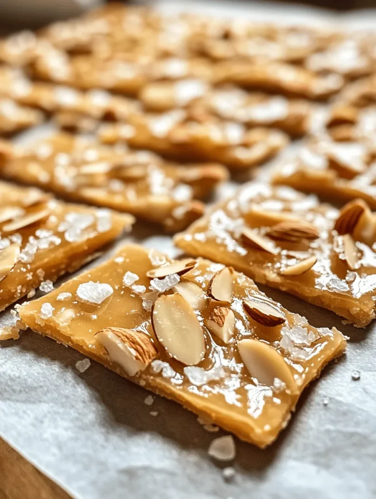 Are you ready to indulge your sweet tooth with a treat that combines crunchy almonds and caramelized sugar? Introducing Honey Almond Brittle Delight – a deliciously crunchy candy that brings a delightful sweetness to your day. This recipe is not only simple to prepare, but it creates a mouthwatering brittle that is perfect for enjoying as a snack or using as a delectable topping for desserts. The mixture of flavors is sure to evoke memories of family gatherings and warm kitchen aromas, making it a cherished favorite in any home.