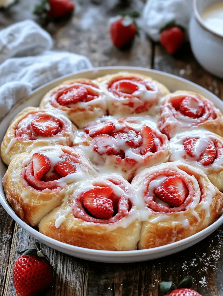 Indulge in the sweet, creamy, and fruity delight of Easy Strawberry Cheesecake Sweet Rolls! These rolls are a perfect blend of soft dough filled with luscious cream cheese and fresh strawberries, making them ideal for breakfast or as a delicious dessert. Picture yourself pulling apart a roll, warm and fluffy, with sweet strawberry filling spilling out. This recipe is not just about taste; it's about the joy of baking something special for yourself or your loved ones!