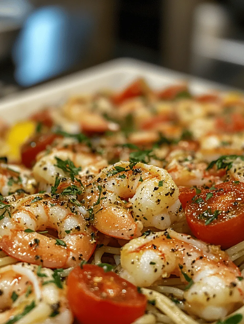 Are you ready to indulge in a dish that's as visually appealing as it is scrumptious? The Zesty Lemon Butter Garlic Shrimp Scampi is the epitome of culinary elegance – showcasing succulent shrimp tossed in a tantalizing lemon garlic sauce, guaranteed to impress your family or guests. Perfectly paired with al dente pasta and fresh cherry tomatoes, this dish dances between light and indulgent flavors, making it a must-try for seafood lovers. It’s not just a meal; it’s a sensational experience that harkens back to cozy seaside dinners and vibrant culinary traditions.